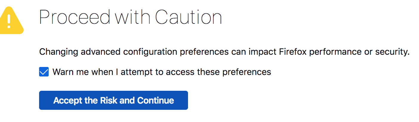 proceed with caution